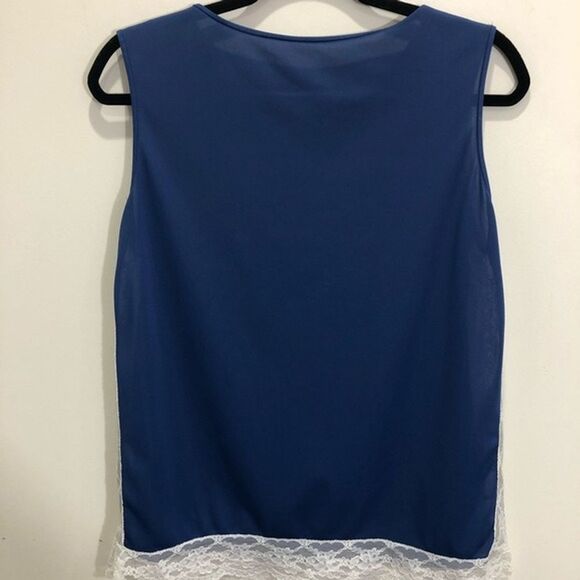 Vintage Shadowline Lace Trim Top‎ Size Medium - Picture 3 of 6
